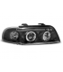 Faros Delanteros Angel Eyes Audi A4 11.94-12.98 Fondo Negro