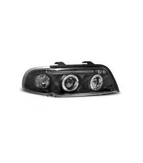 Faros Delanteros Angel Eyes Audi A4 11.94-12.98 Fondo Negro