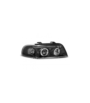 Faros Delanteros Angel Eyes Audi A4 11.94-12.98 Fondo Negro