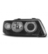 Faros Delanteros Angel Eyes Audi A3 09.00-05.03 Fondo Negro