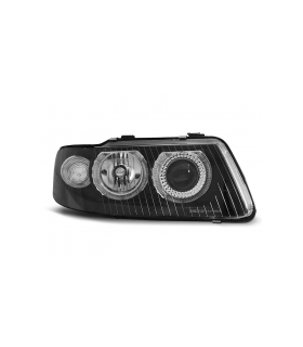 Faros Delanteros Angel Eyes Audi A3 09.00-05.03 Fondo Negro