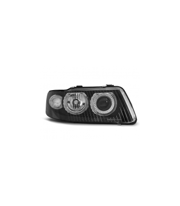 Faros Delanteros Angel Eyes Audi A3 09.00-05.03 Fondo Negro